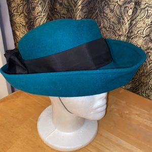 WPL made in USA wool Homburg style hat in good condition